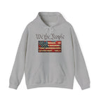 We The People distressed American flag Hoodie | Patriotic Constitution design - 250 USA Celebration
