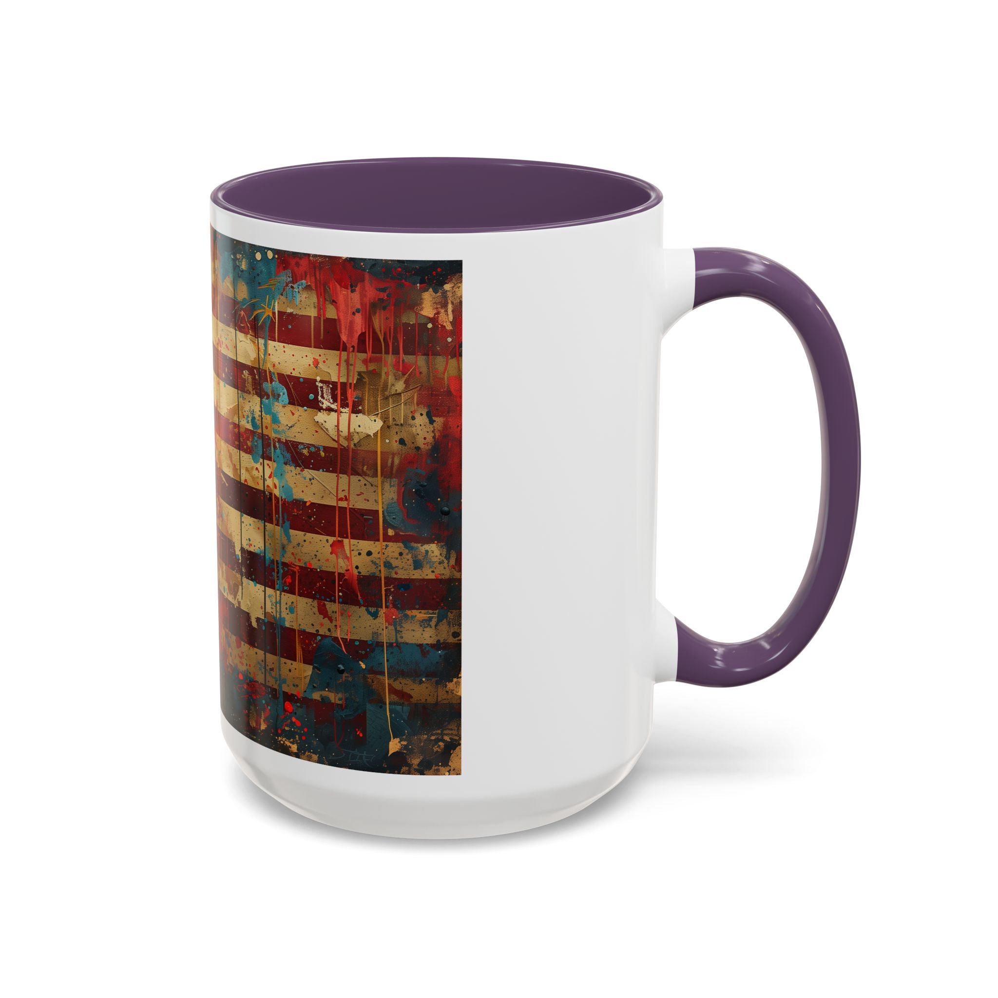 Liberty Statue American Flag Coffee Mug — Patriotic Vintage Accent Mug (11/15oz)