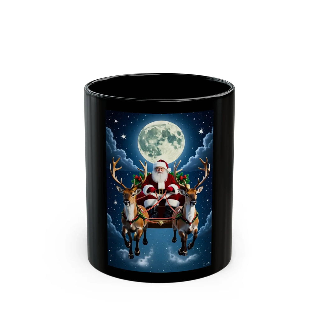 Christmas Santa Mug, Holiday Gift for Coffee Lovers, Ceramic Cup for Winter, Perfect for Secret Santa, Festive Drinkware - 250 USA Celebration