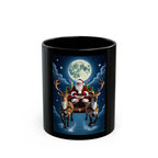 Christmas Santa Mug, Holiday Gift for Coffee Lovers, Ceramic Cup for Winter, Perfect for Secret Santa, Festive Drinkware - 250 USA Celebration