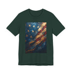 Patriotic Short Sleeve Tee, Unisex Casual Wear, Fourth of July Shirt, Independence Day Gift, Amercan Flag T-Shirt - 250 USA Celebration