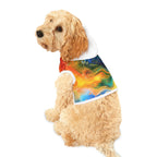 Abstract Color Swirl Pet Hoodie | Vibrant Liquid Marble Print - 250 USA Celebration