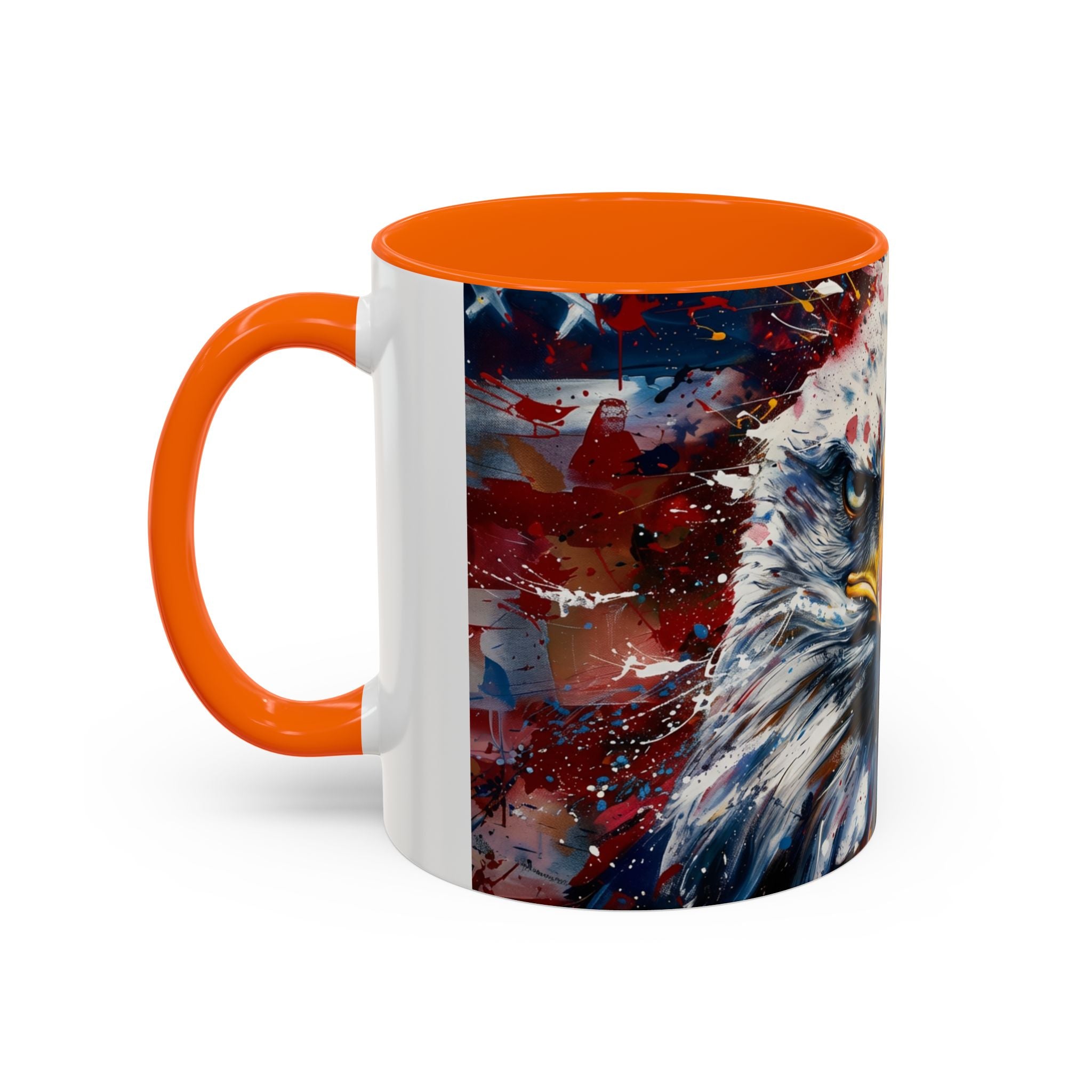 Patriotic Eagle Coffee Mug - Bold American Bald Eagle Art (11/15oz)