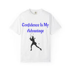 Confidence Is My Advantage Tennis Player T-Shirt | Tennis Quote Tee - 250 USA Celebration