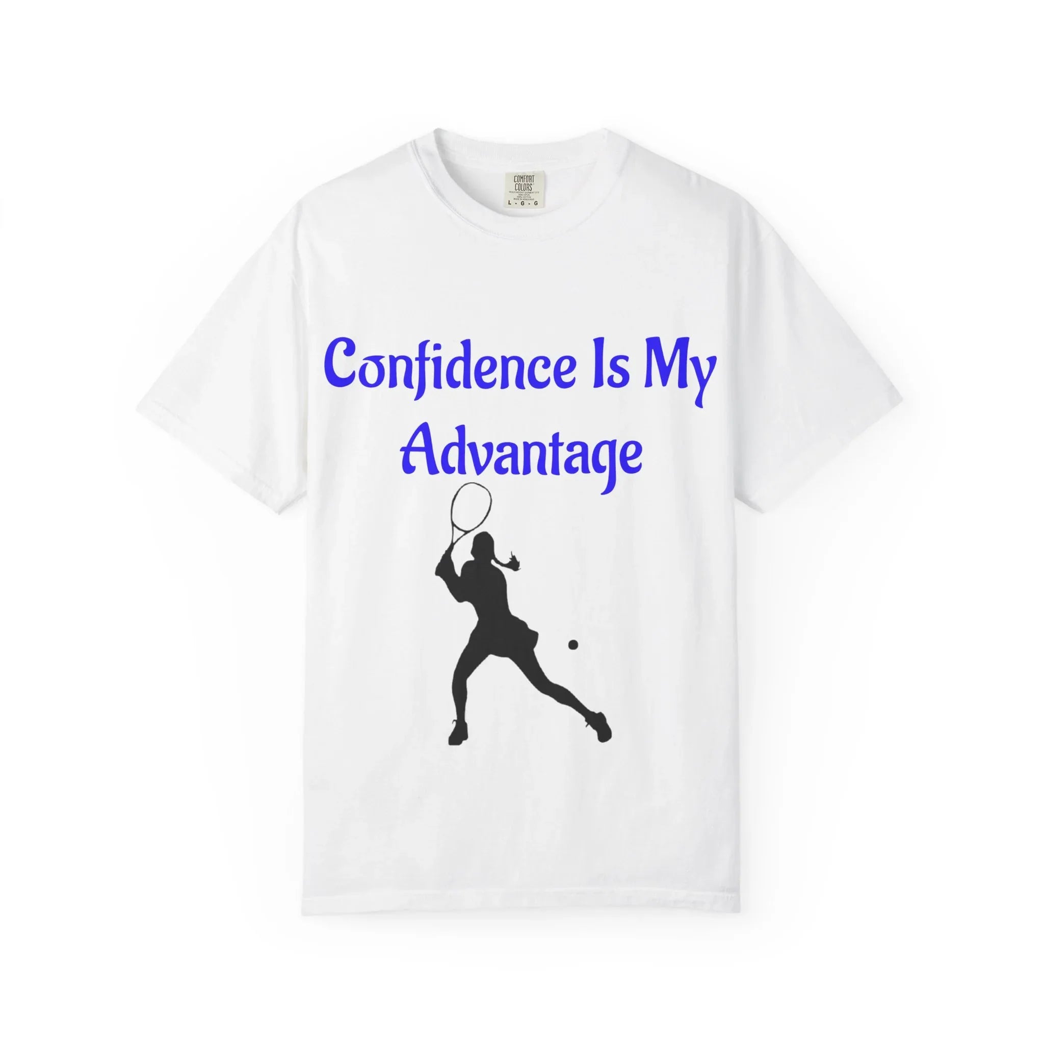 Confidence Is My Advantage Tennis Player T-Shirt | Tennis Quote Tee - 250 USA Celebration