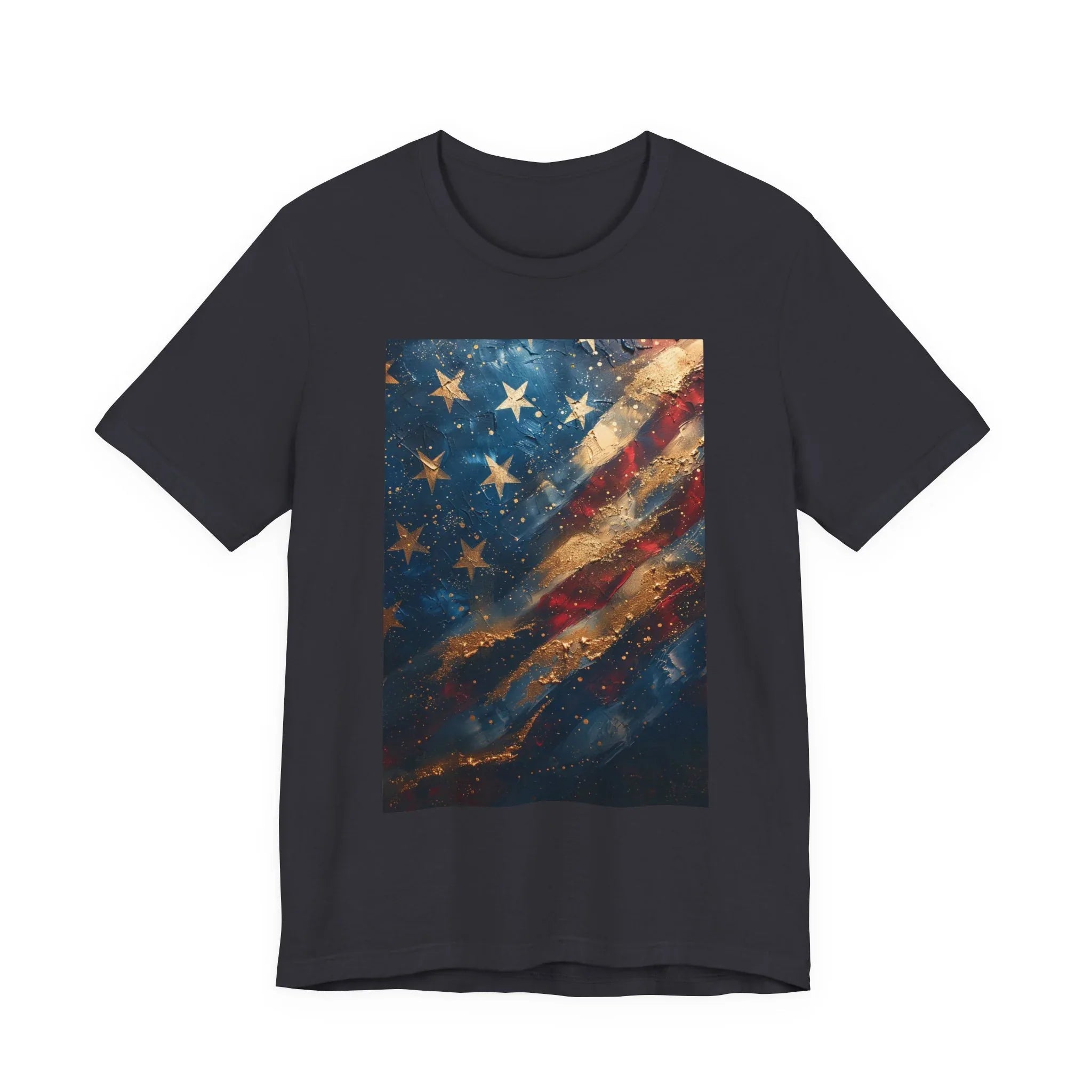 Patriotic Short Sleeve Tee, Unisex Casual Wear, Fourth of July Shirt, Independence Day Gift, Amercan Flag T-Shirt - 250 USA Celebration