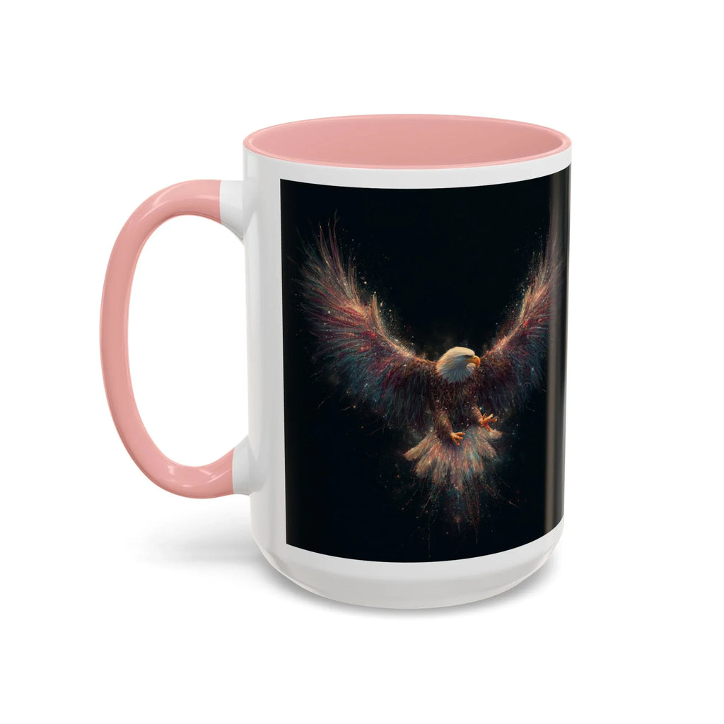 Fiery Flying Eagle Mug | Accent Coffee Mug 11oz 15oz - 250 USA Celebration