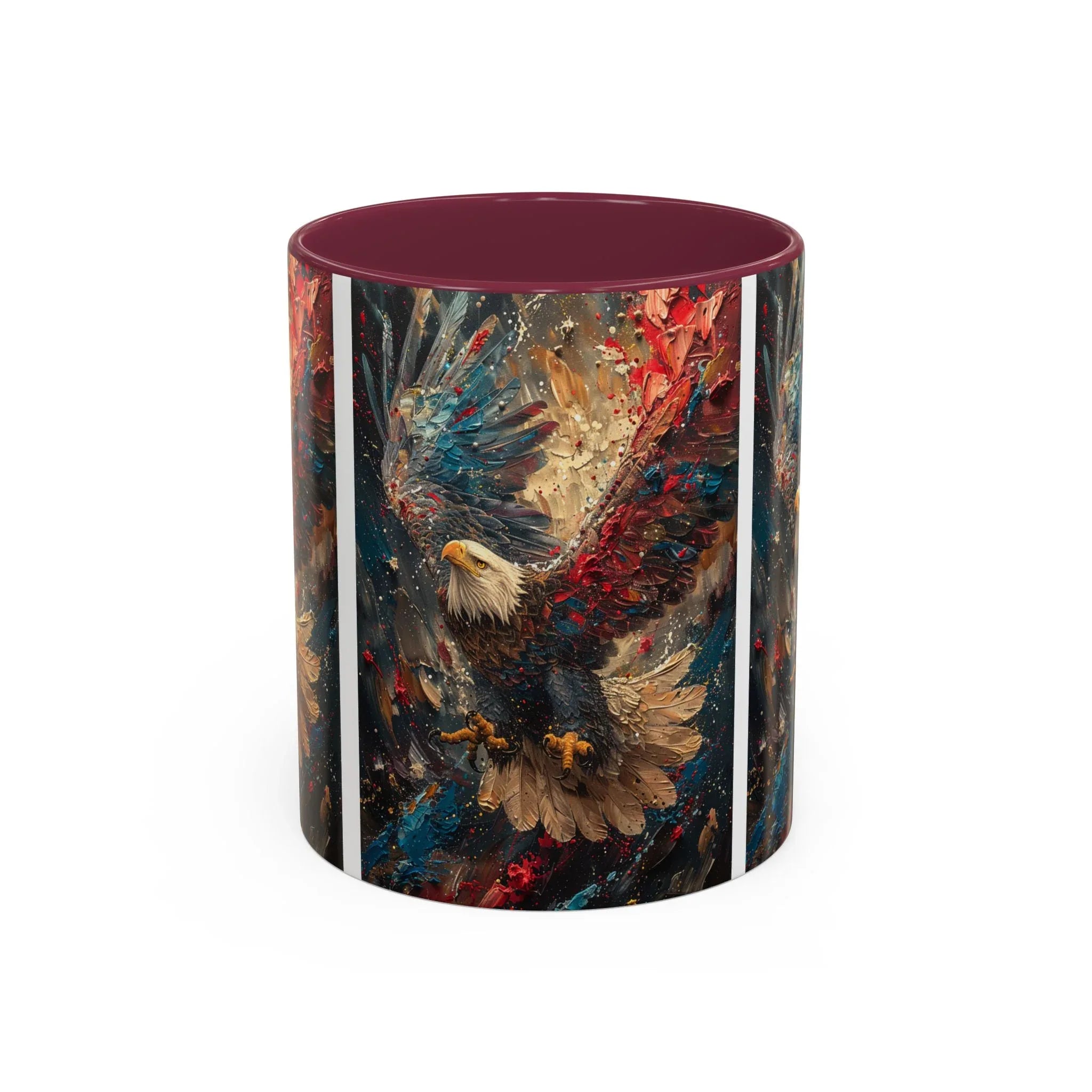 Colorful Mugs (11oz, 15oz) Patriotic Eagle Coffee Mug, American Eagle Coffee Cup - 250 USA Celebration