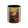 Bald Eagle with Tattered American Flag Coffee Mug | Fireworks Patriotic 11oz 15oz - 250 USA Celebration