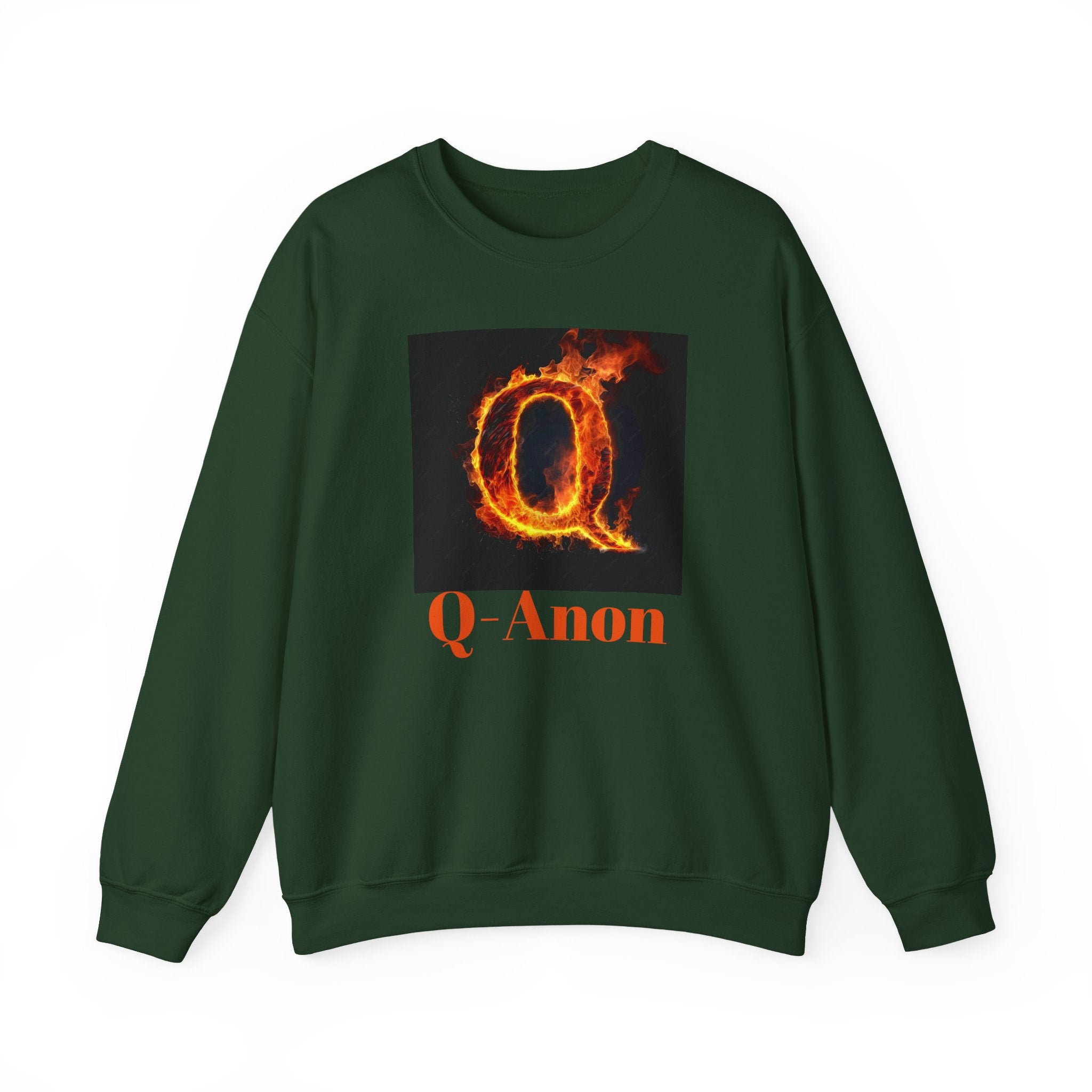 Sweatshirt — Q-Anon Flame Logo Crewneck
