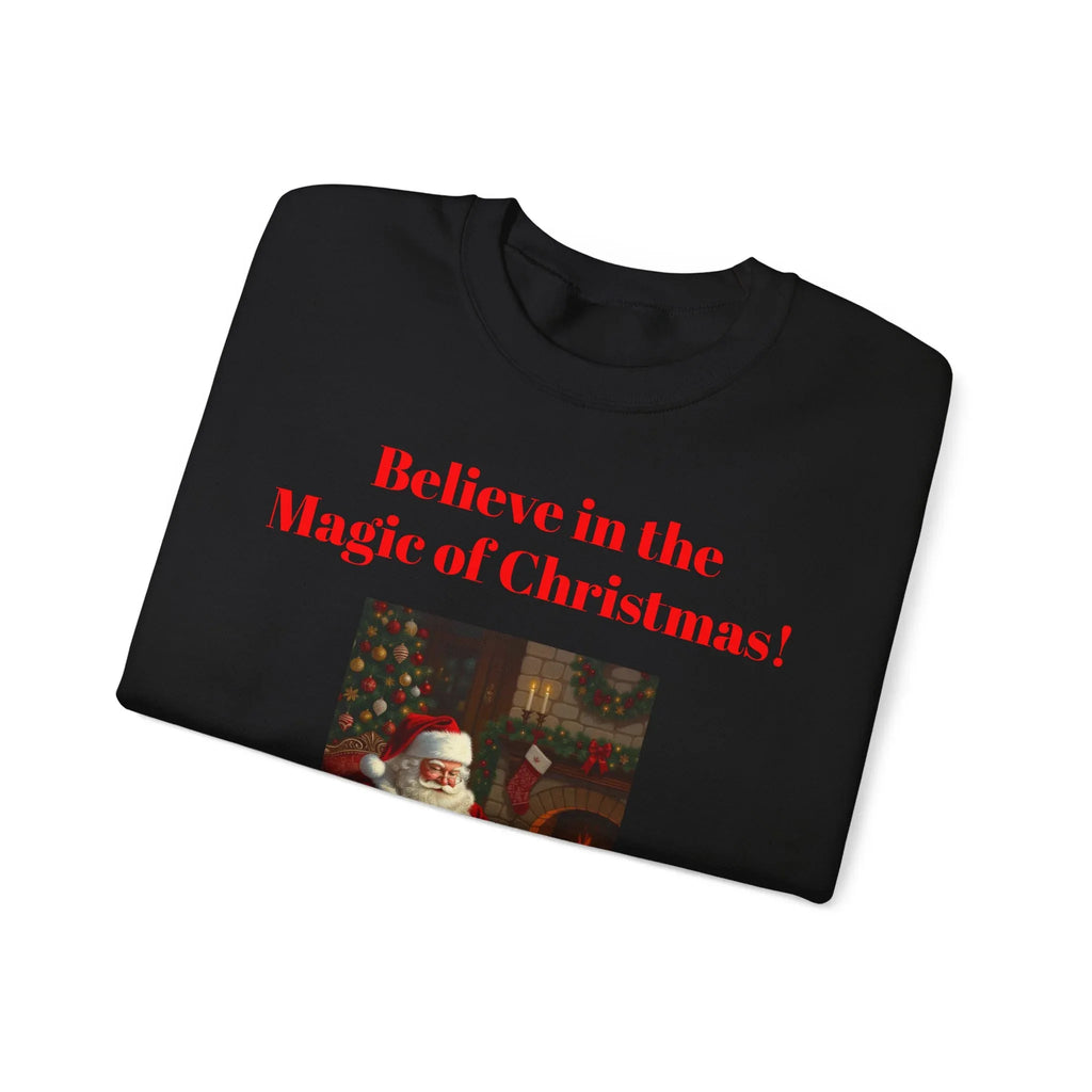 Christmas Magic Sweatshirt, Holiday Crewneck, Cozy Winter Apparel, Unisex Gift for Christmas, Believe in the Magic of Christmas! - 250 USA Celebration