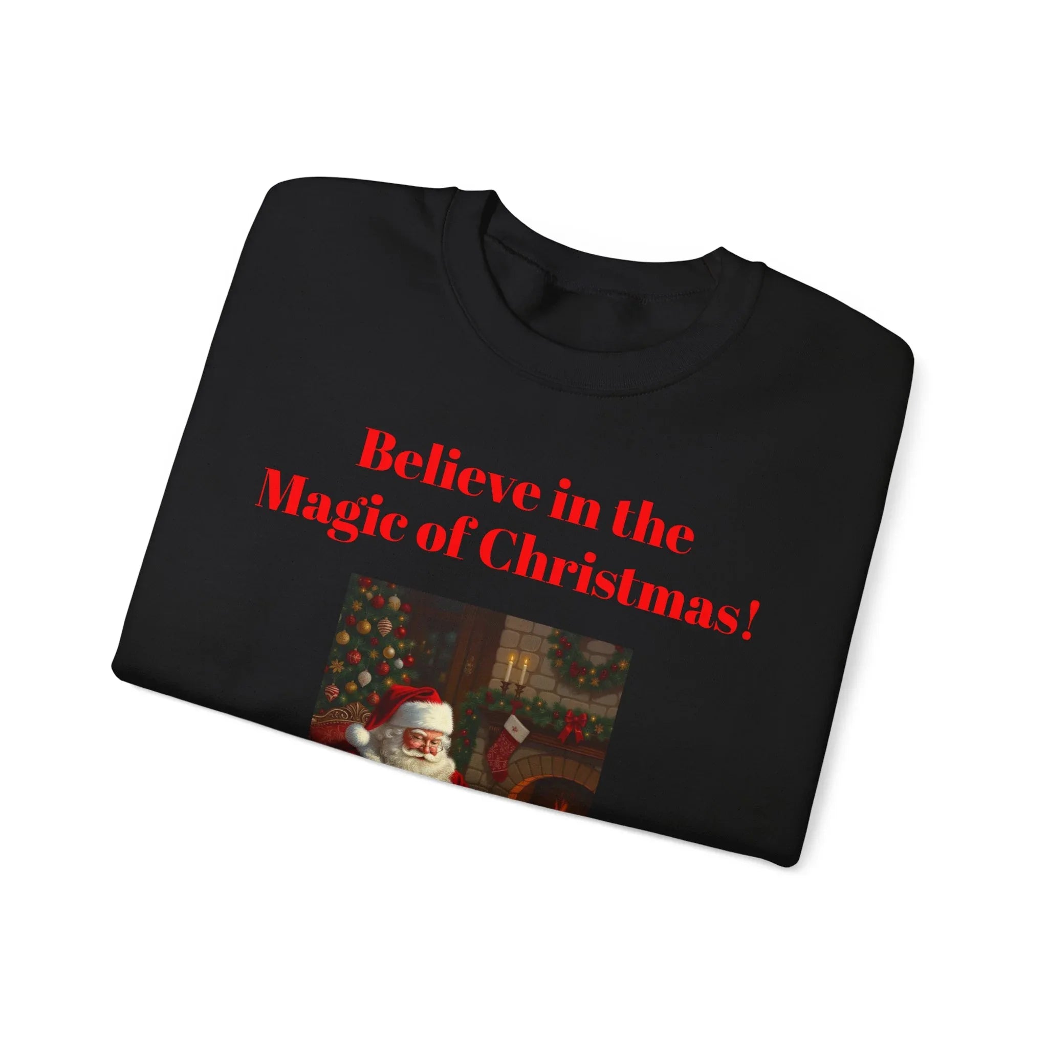 Christmas Magic Sweatshirt, Holiday Crewneck, Cozy Winter Apparel, Unisex Gift for Christmas, Believe in the Magic of Christmas! - 250 USA Celebration
