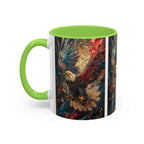 Colorful Mugs (11oz, 15oz) Patriotic Eagle Coffee Mug, American Eagle Coffee Cup - 250 USA Celebration