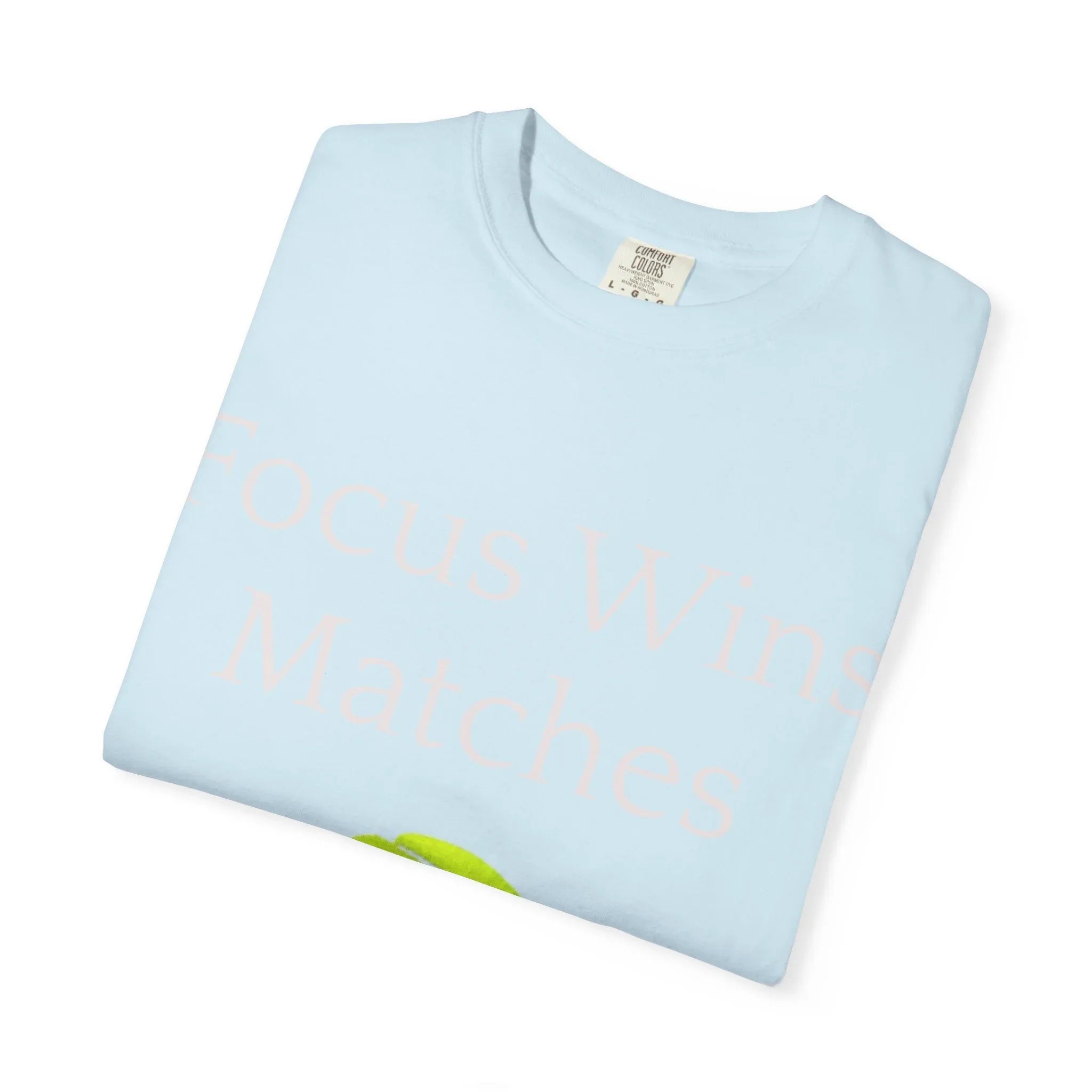 Focus Wins Matches Tennis Ball T-shirt | Tennis Graphic Tee - 250 USA Celebration