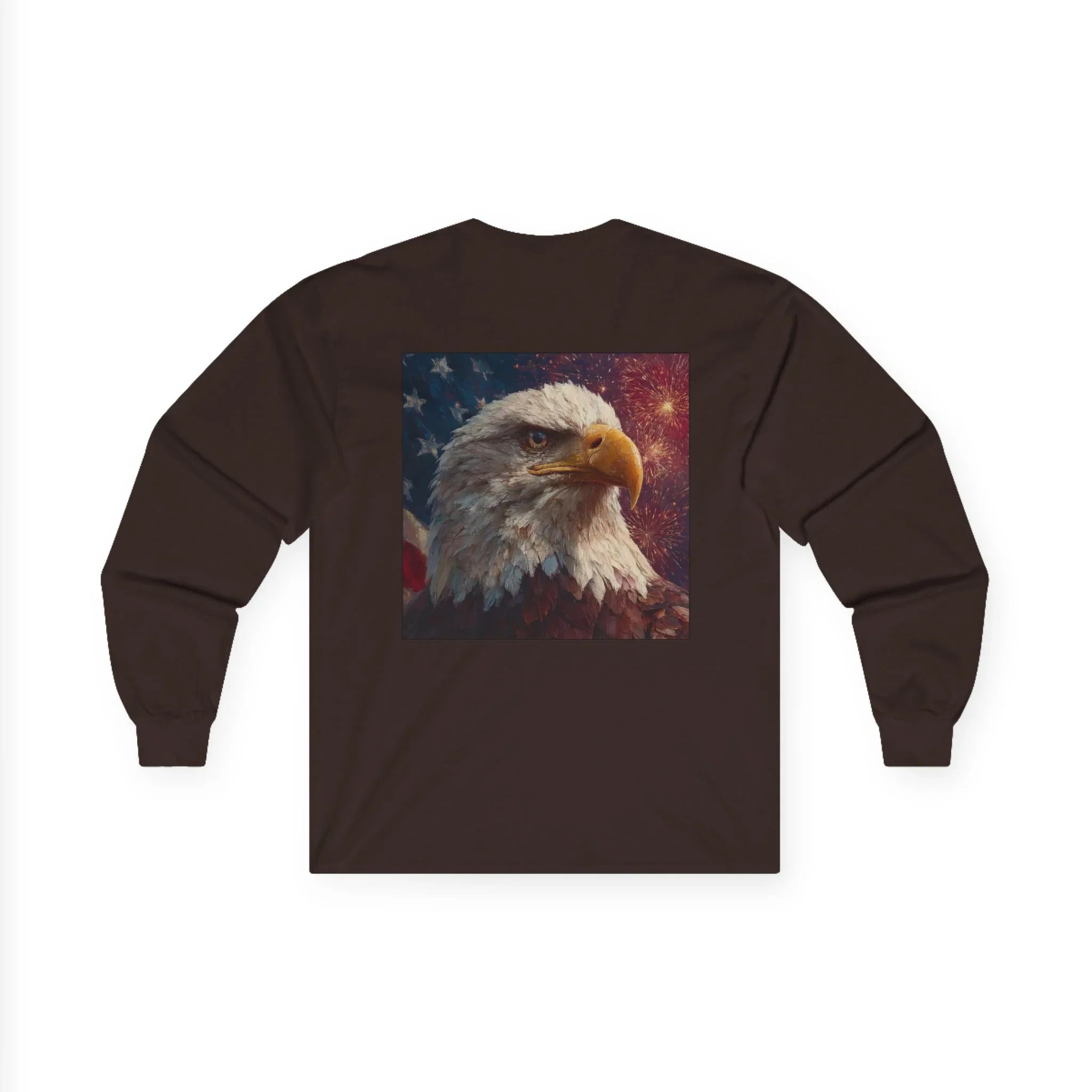 Patriotic American Long Sleeve T-Shirts, USA Graphic Tees, Flag T-Shirts, Independence Apparel, Funny Patriotic Shirts, Custom American Tees - 250 USA Celebration