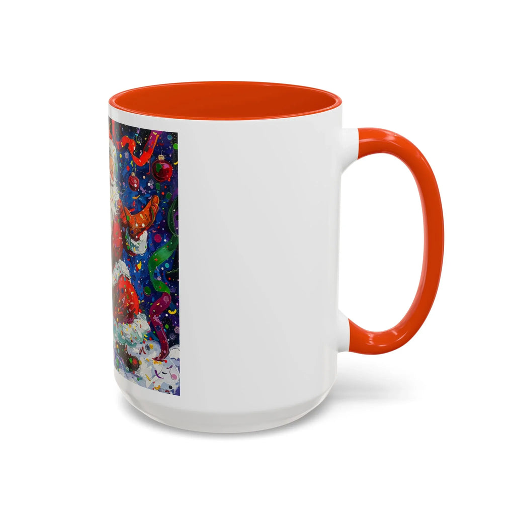 Colorful Mugs (11oz, 15oz) Santa Claus Coffee Cup, Santa Claus Coffee Mug - 250 USA Celebration