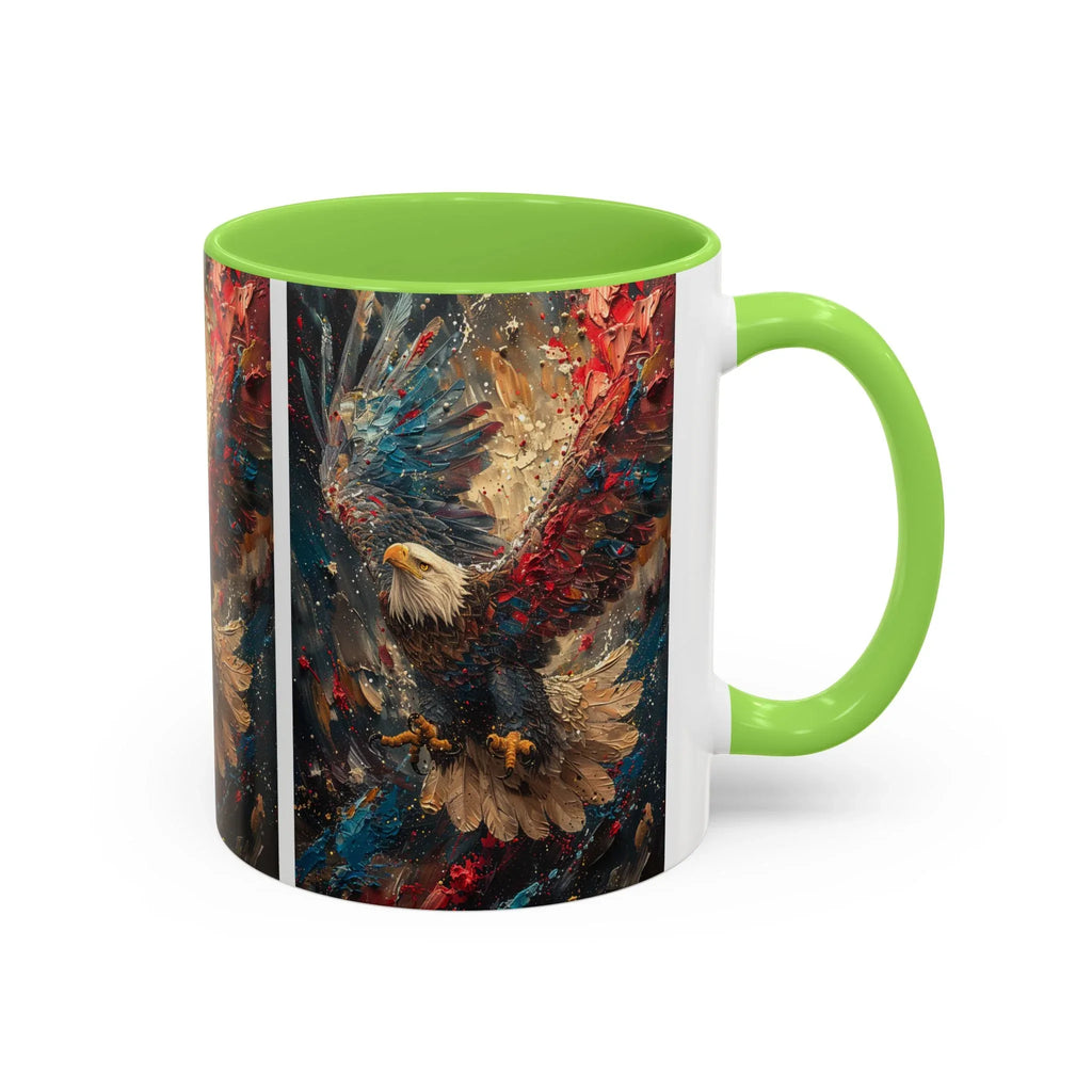 Colorful Mugs (11oz, 15oz) Patriotic Eagle Coffee Mug, American Eagle Coffee Cup - 250 USA Celebration