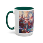 Festive Santa in Candy Wonderland mug | Holiday Christmas ceramic mug - 250 USA Celebration