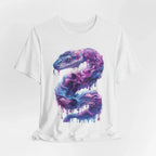 Psychedelic Rainbow Ouroboros Tee | Galaxy Fractal Mushroom Snake - 250 USA Celebration