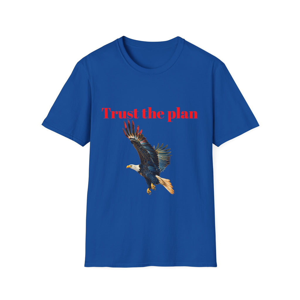 Trust the Plan eagle T-Shirt | Flying Bald Eagle graphic tee