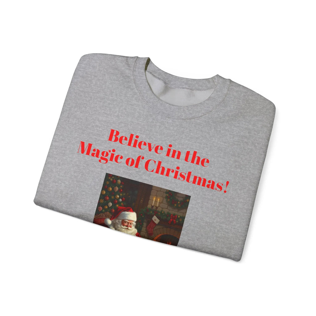 Christmas Magic Sweatshirt, Holiday Crewneck, Cozy Winter Apparel, Unisex Gift for Christmas, Believe in the Magic of Christmas! - 250 USA Celebration