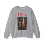 Patriotic Eagle Sweatshirt, USA Flag Crewneck, Unisex Casual Wear, Independence Day Outfit, All-American Style, Gifts for Veterans - 250 USA Celebration
