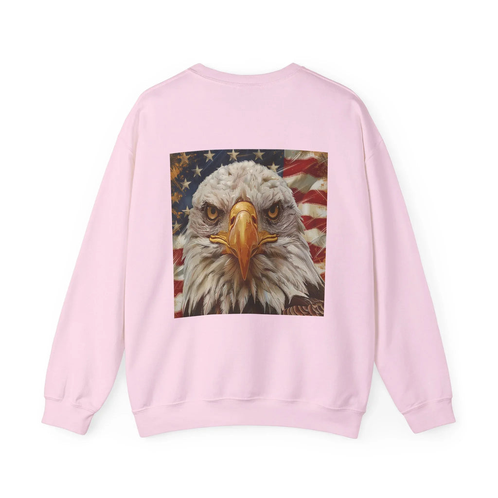 Patriotic Eagle Sweatshirt, USA Flag Crewneck, Unisex Casual Wear, Independence Day Outfit, All-American Style, Gifts for Veterans - 250 USA Celebration
