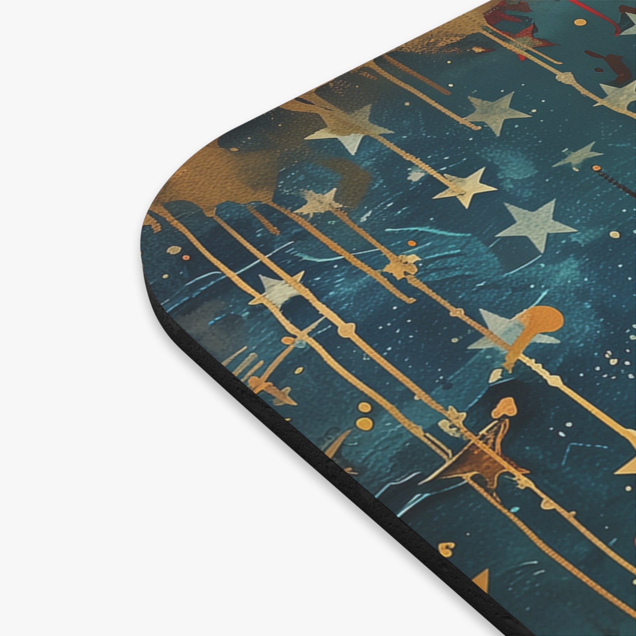 Liberty Statue Mouse Pad — Vintage American Flag Desk Mat