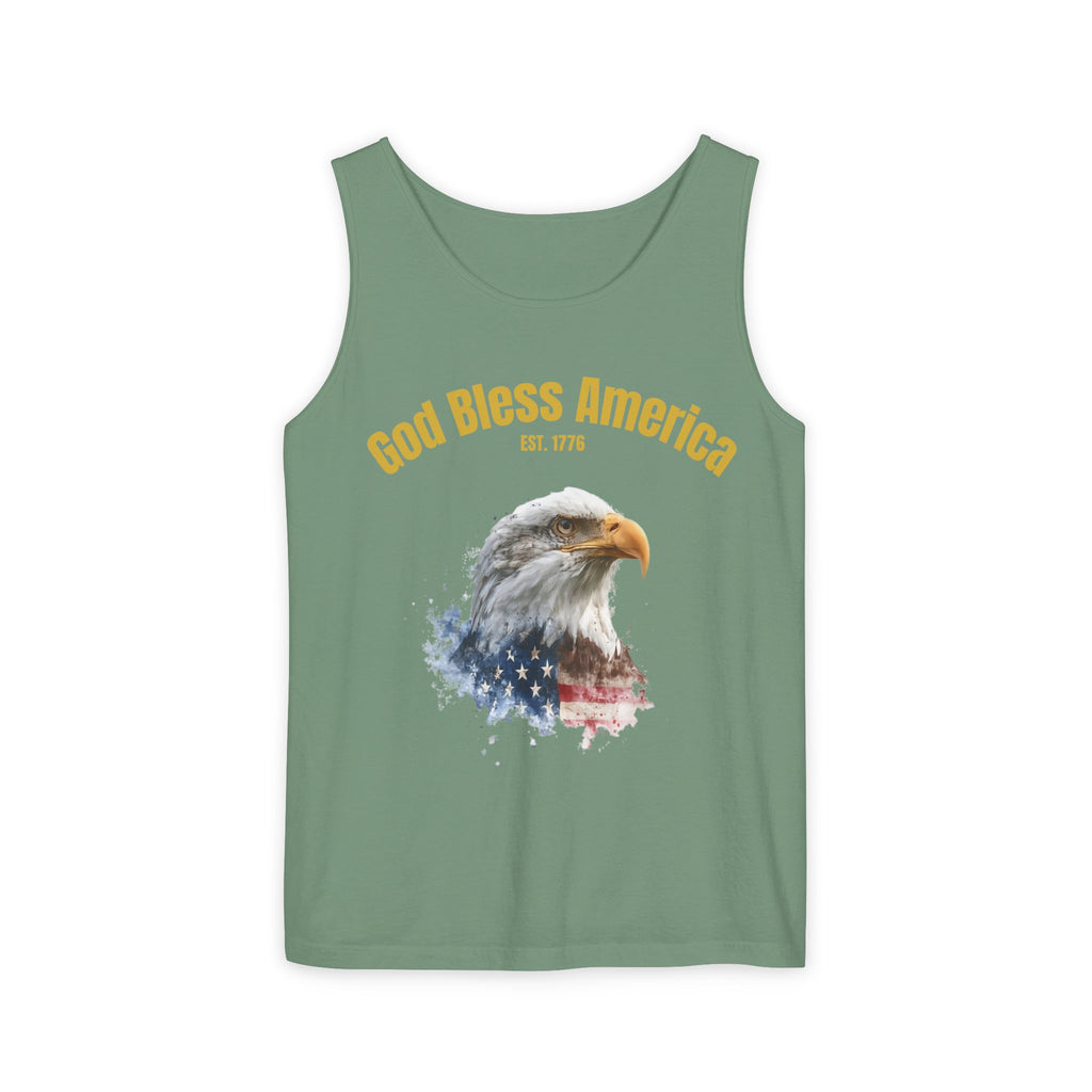 America 250 Tank Top | Official 250th Anniversary Edition American Bald Eagle watercolor flag Tank Top | Patriotic Eagle design