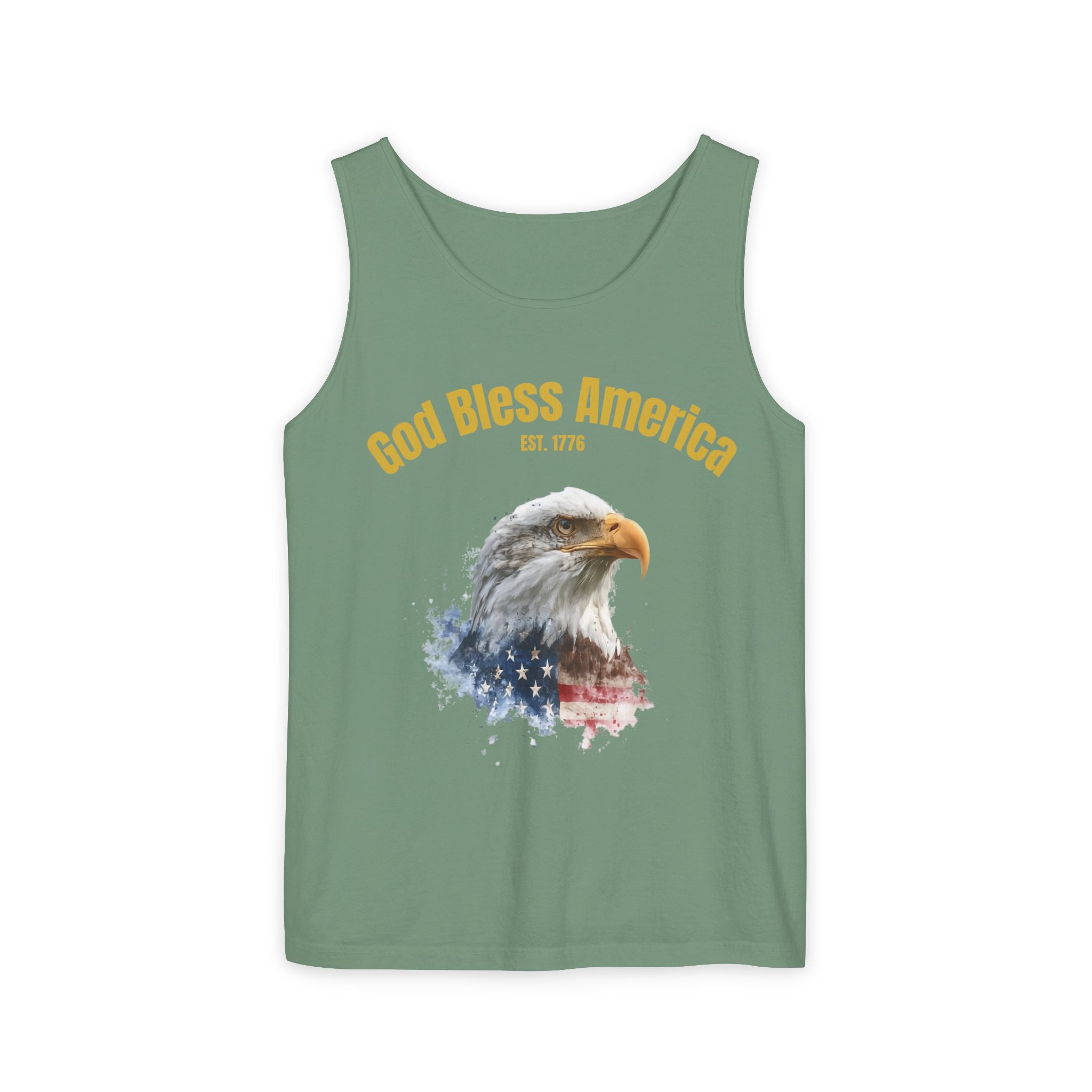 America 250 Tank Top | Official 250th Anniversary Edition American Bald Eagle watercolor flag Tank Top | Patriotic Eagle design