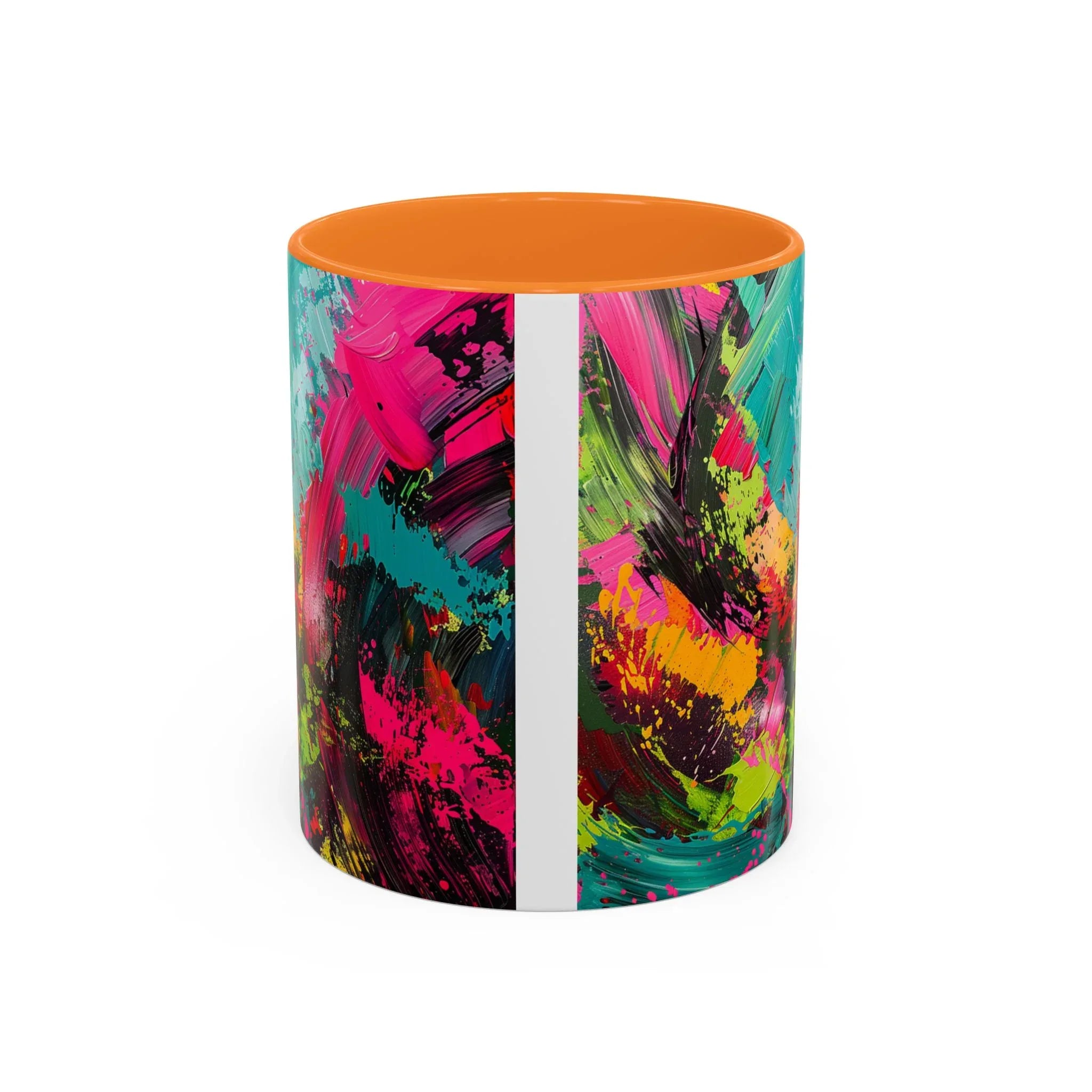 Abstract Colorful Brushstroke Mug | 11oz 15oz Ceramic - 250 USA Celebration