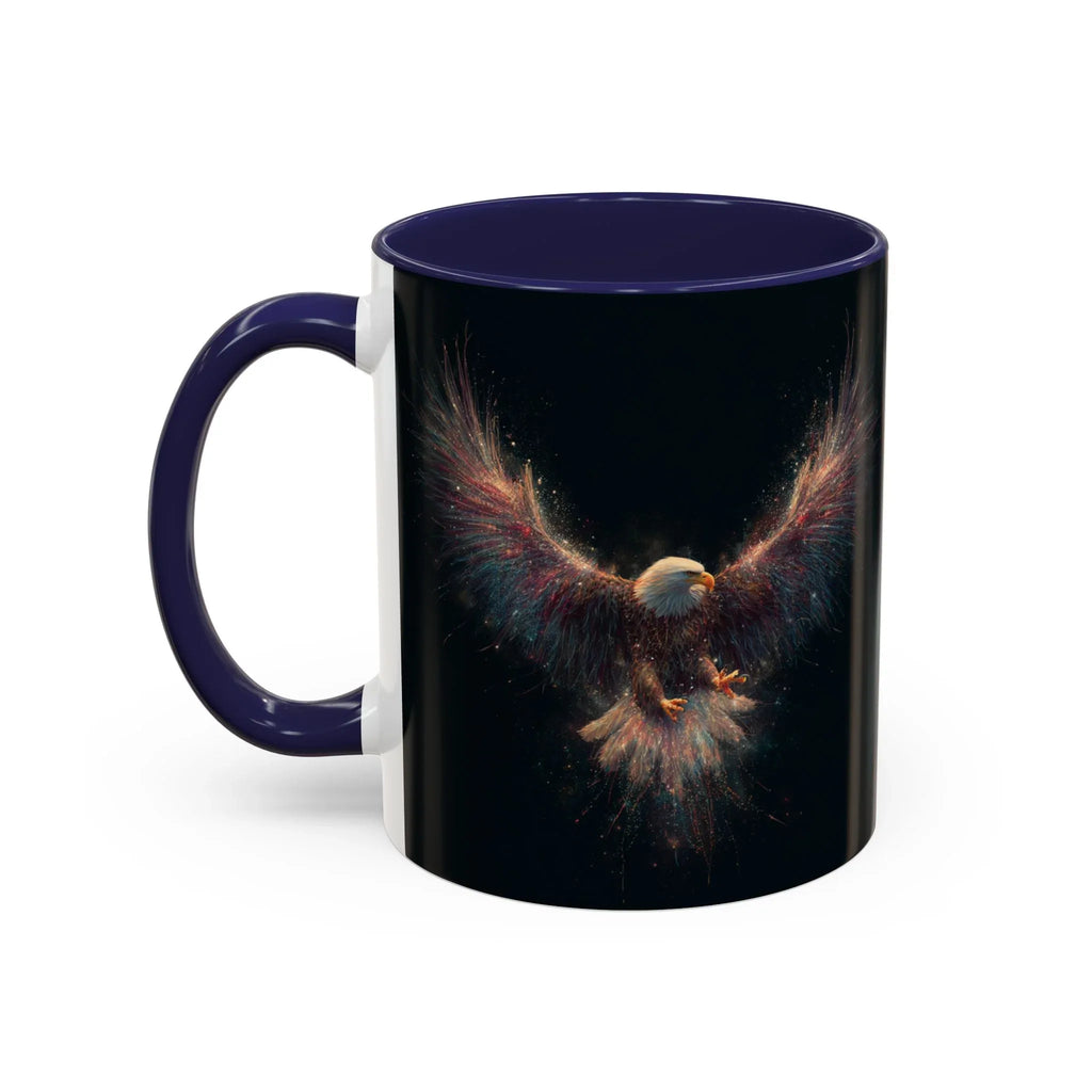Fiery Flying Eagle Mug | Accent Coffee Mug 11oz 15oz - 250 USA Celebration