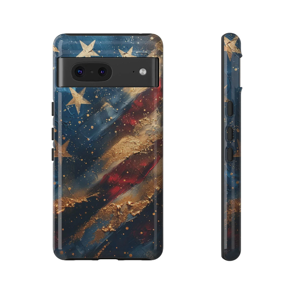 Patriotic Phone Case, Tough Cases with American Flag Design, Stylish Phone Accessories, USA Pride Gift, Durable Cases for All Occasions - 250 USA Celebration