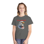 Youth T-Shirt — "All American Kid" Bald Eagle Flag Design