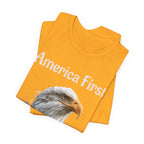 America First Eagle T-Shirt – Patriotic Bald Eagle Tee