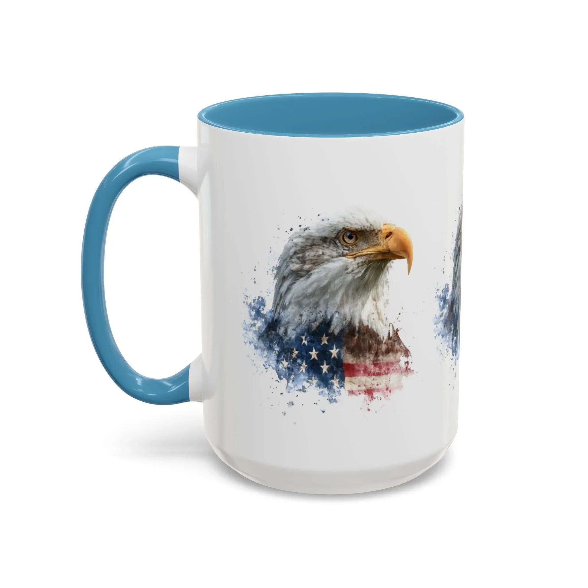 American Flag Bald Eagle Mug | Accent Coffee Mug - 250 USA Celebration