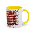 Patriotic 250th Anniversary Coffee Mug – American Flag Splash Accent (11/15oz)