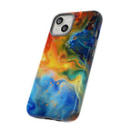 Abstract Colorful Swirl Phone Case | Tough Protective iPhone Cover - 250 USA Celebration