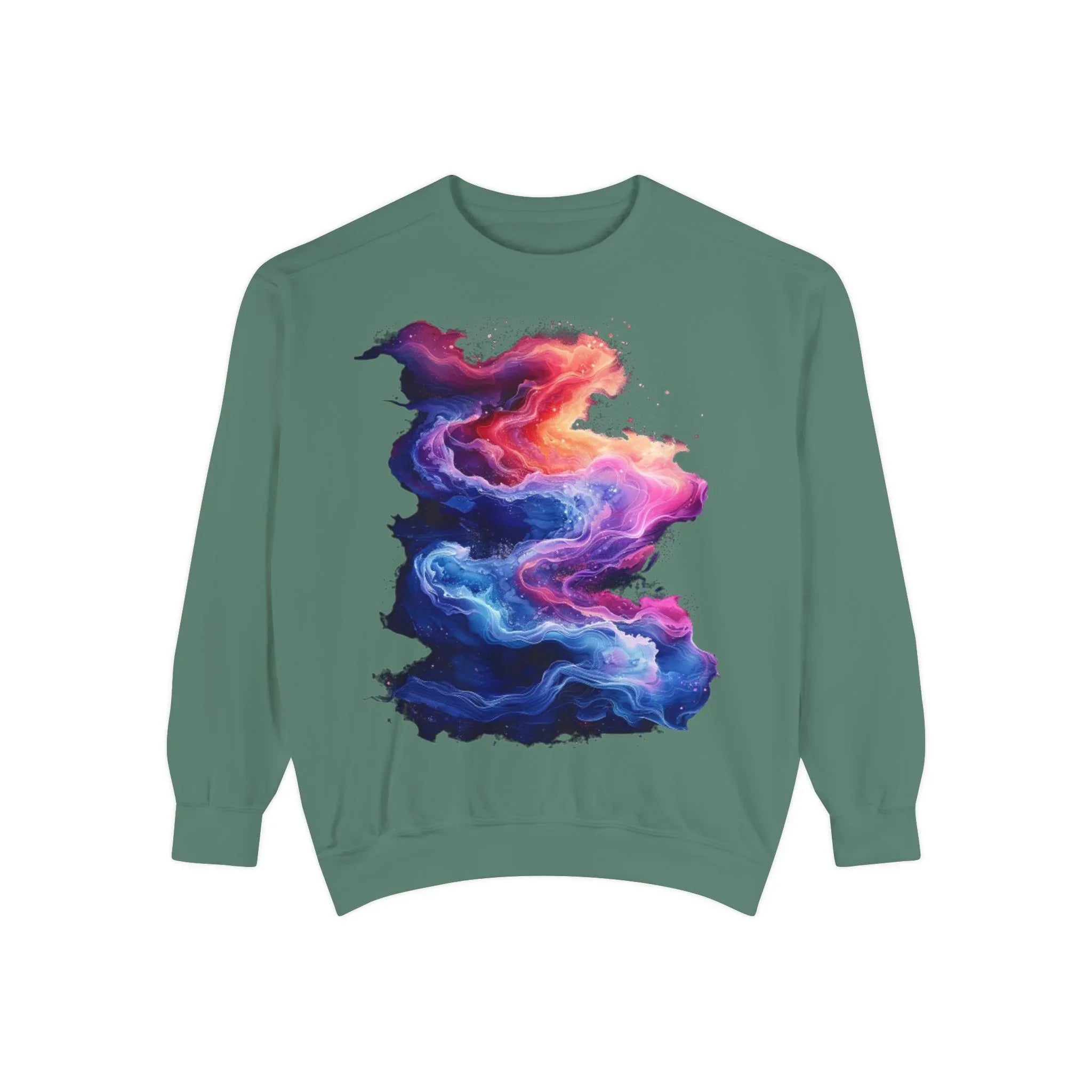 Hyper Bloom Fracture: Psychedelic tee with shattering florals in electric turquoise & magenta flares. Unisex trippy festival flair! - 250 USA Celebration