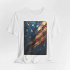 Patriotic Short Sleeve Tee, Unisex Casual Wear, Fourth of July Shirt, Independence Day Gift, Amercan Flag T-Shirt - 250 USA Celebration