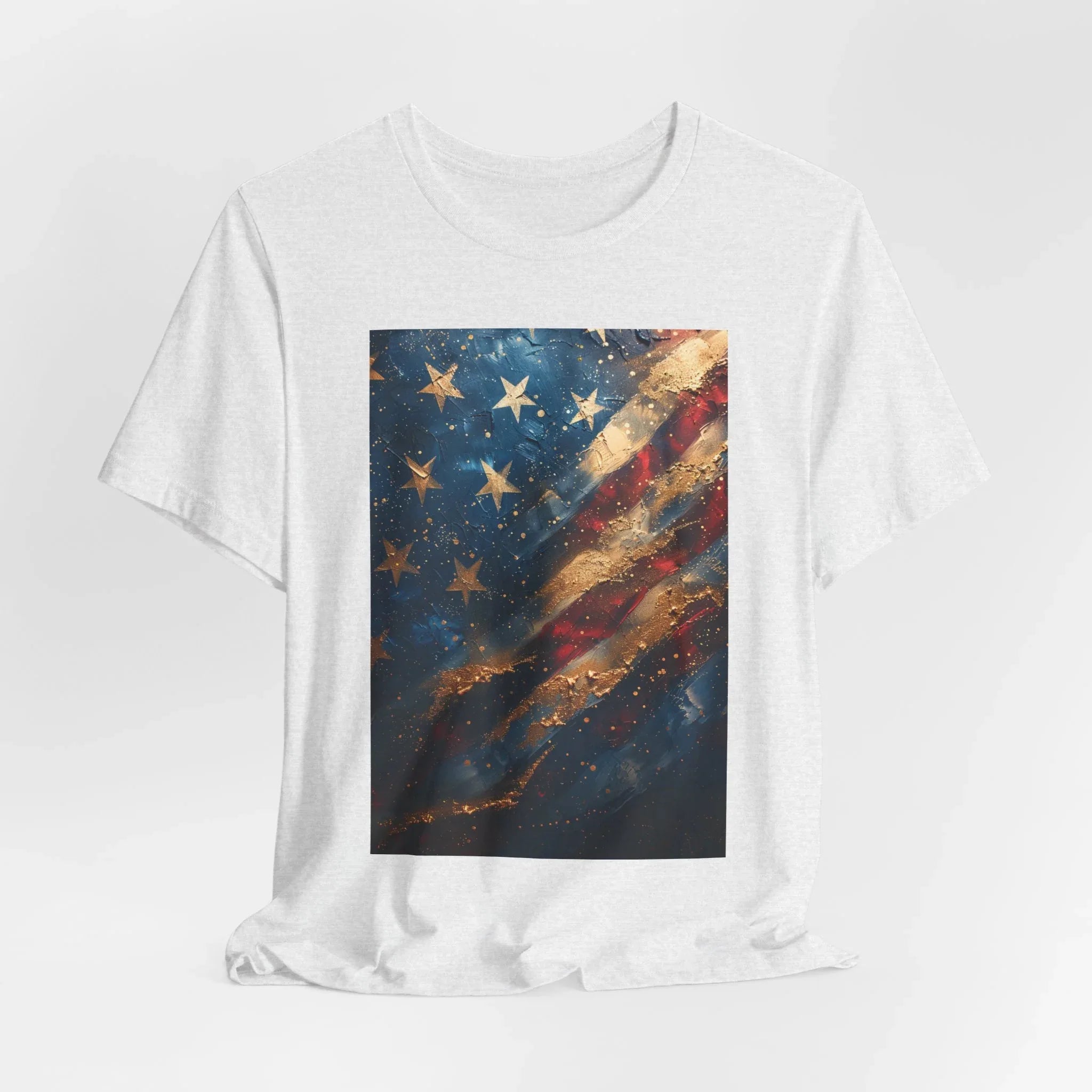 Patriotic Short Sleeve Tee, Unisex Casual Wear, Fourth of July Shirt, Independence Day Gift, Amercan Flag T-Shirt - 250 USA Celebration
