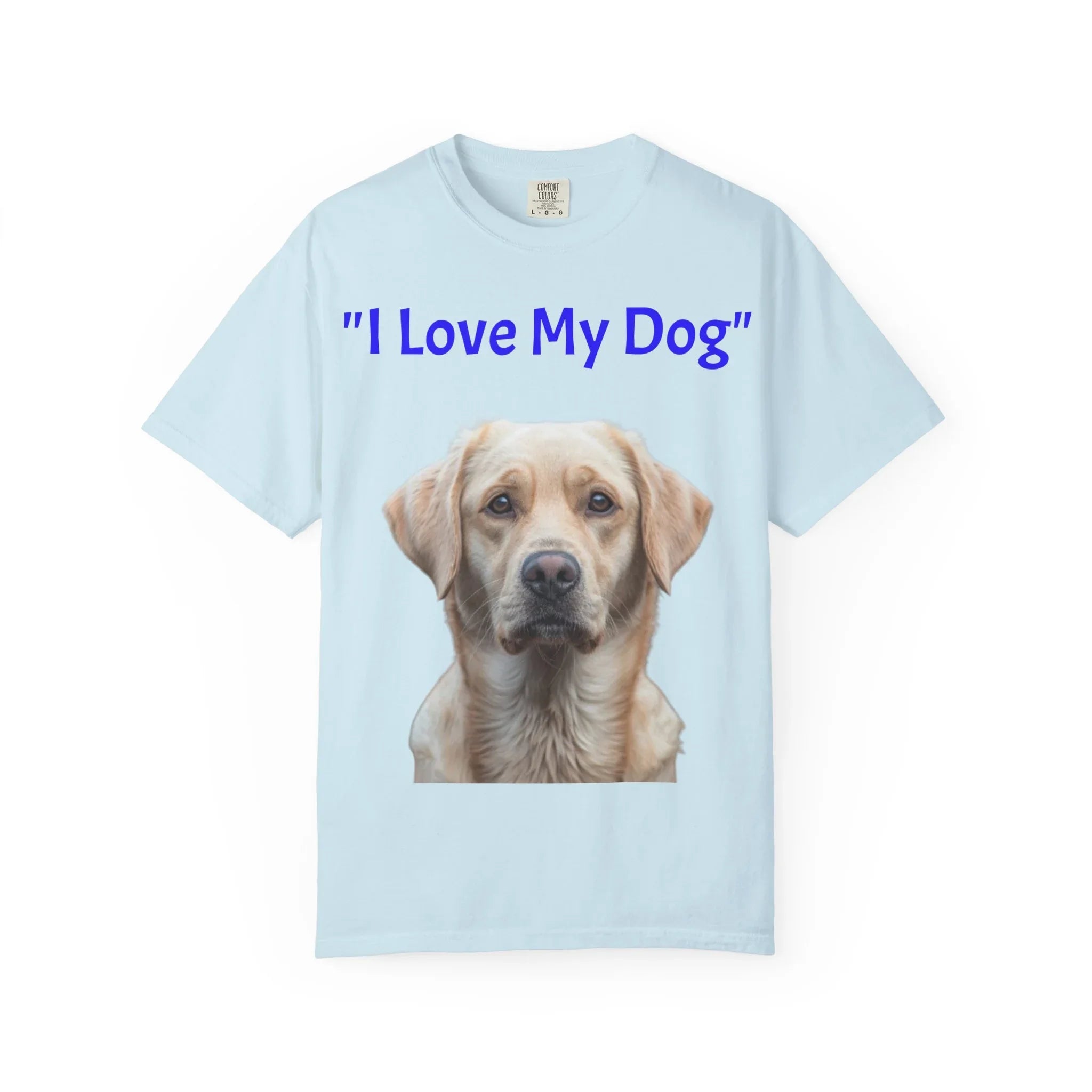 I Love My Dog Labrador Portrait T-shirt | Dog Lover Tee - 250 USA Celebration