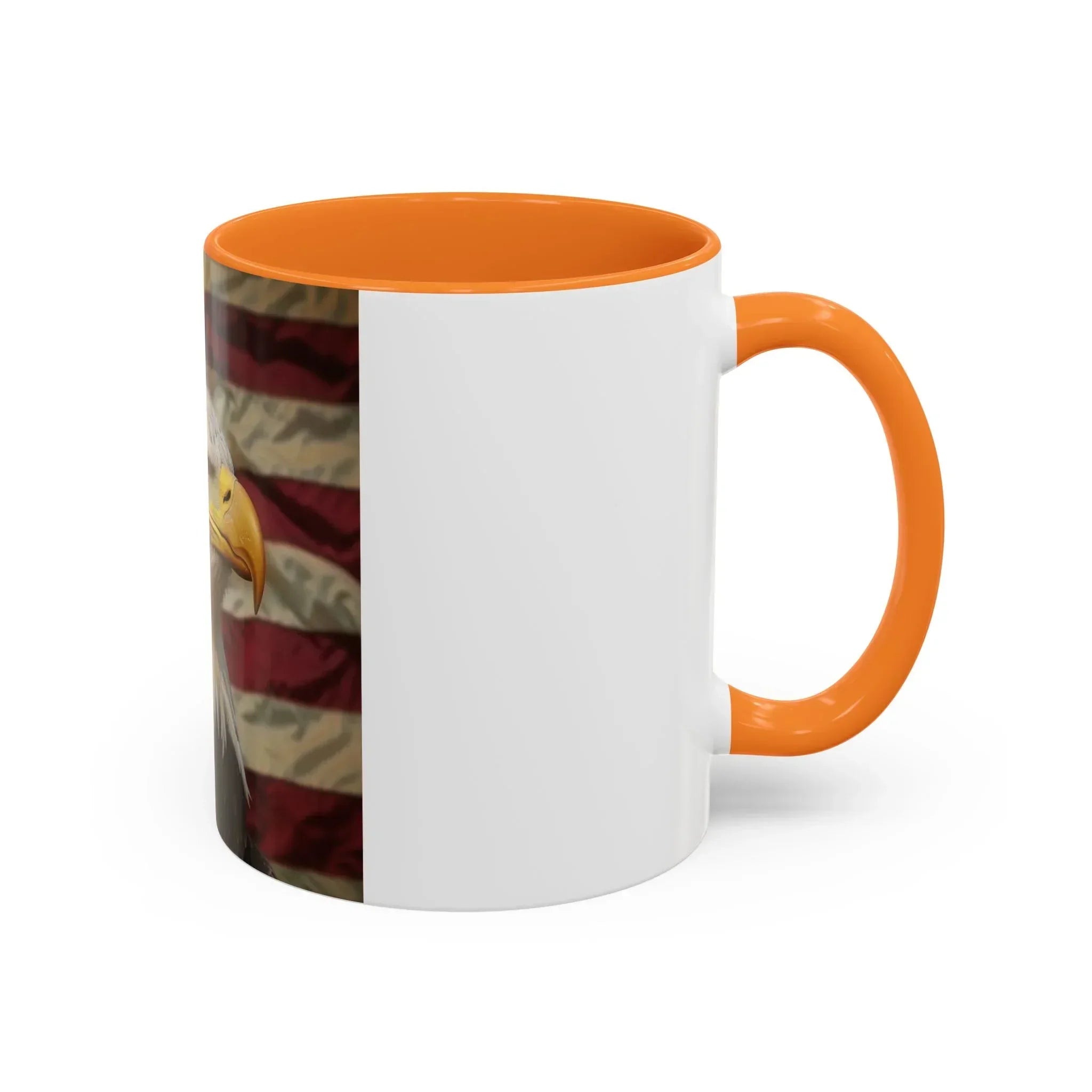 Colorful Mugs (11oz, 15oz) American eagle with American flag, fireworks all around the eagle, patriotic themed - 250 USA Celebration