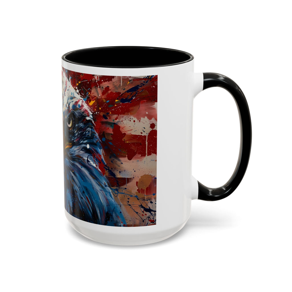 Patriotic Eagle Coffee Mug - Bold American Bald Eagle Art (11/15oz)
