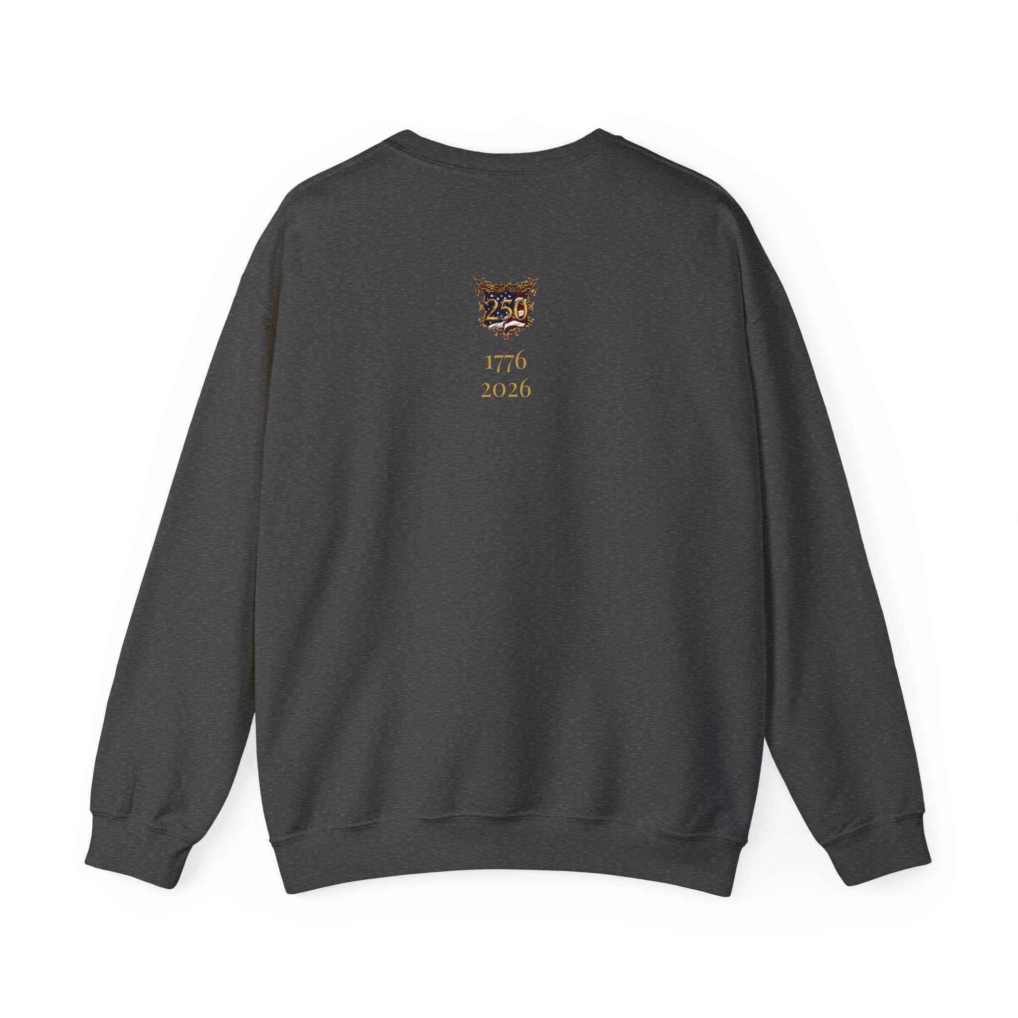 Real Currency Sweatshirt — Gold Coin Vault Graphic Crewneck (1776–2026)