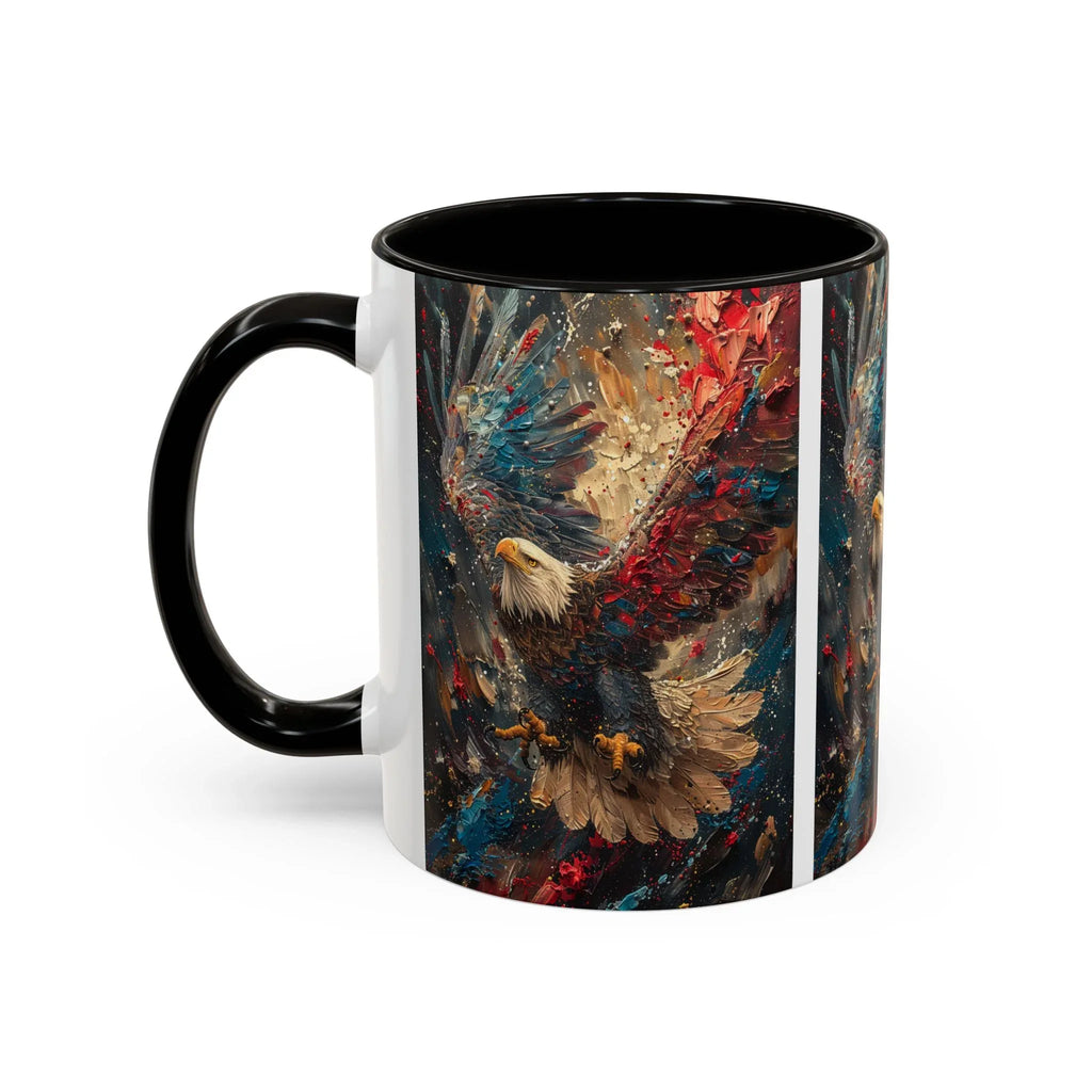 Colorful Mugs (11oz, 15oz) Patriotic Eagle Coffee Mug, American Eagle Coffee Cup - 250 USA Celebration