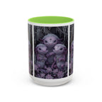 Purple Axolotl Trio Mug | Cute Amphibian Art Ceramic Coffee Cup - 250 USA Celebration