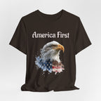 America First Eagle T-Shirt – Patriotic Bald Eagle Tee