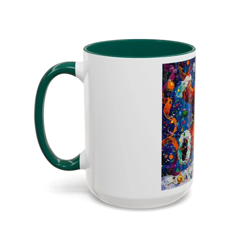 Colorful Mugs (11oz, 15oz) Santa Claus Coffee Cup, Santa Claus Coffee Mug - 250 USA Celebration