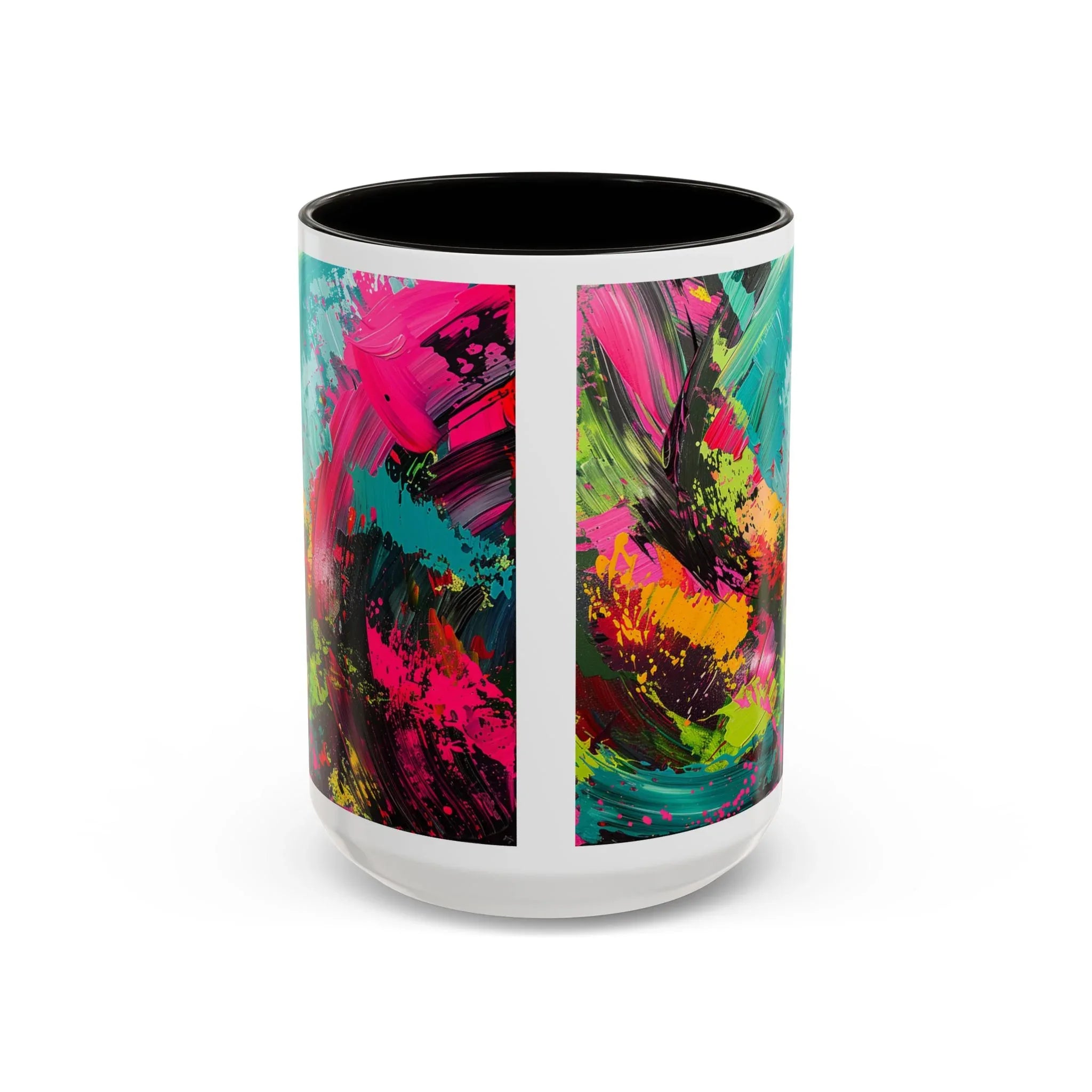 Abstract Colorful Brushstroke Mug | 11oz 15oz Ceramic - 250 USA Celebration